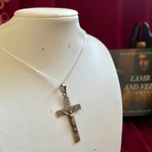 Fleur and Cross Necklace