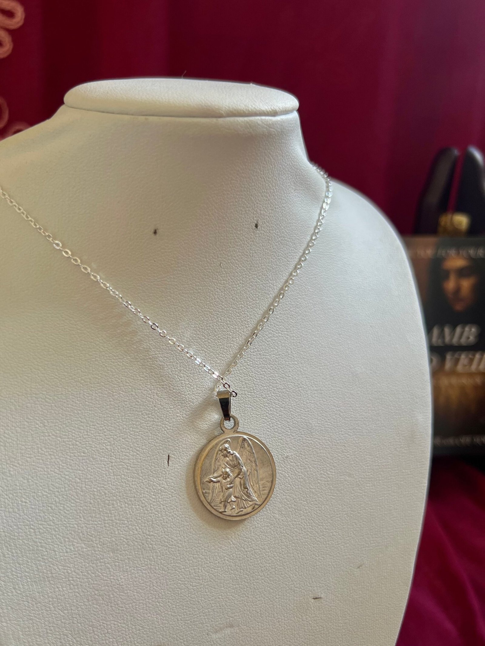 Guardian Angel Medallion Necklace