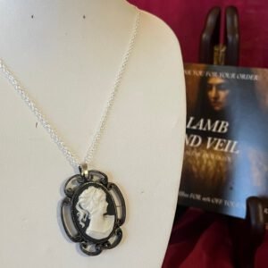 The Lady in black necklace