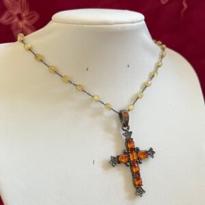The devotion of amber rosary necklace antique