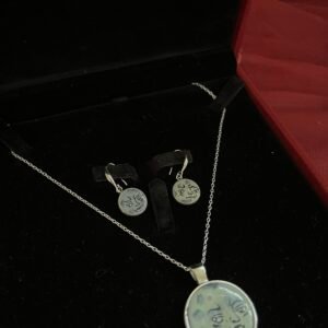 The Strange Moon Necklace and Earrings