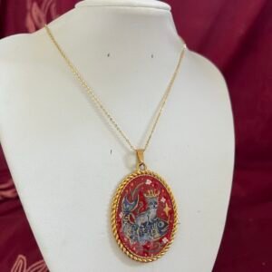 Isolde, Queen of the Silver Sea — Cat & Fish Necklace