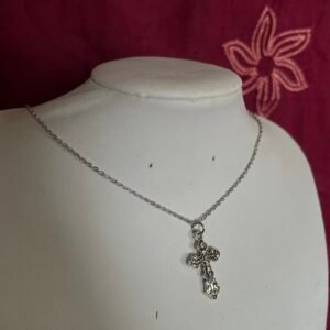 The Midnight Prayer — Vintage Cross Necklace